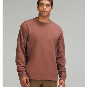 Lululemon Mens Size S French Terry Oversized Long Sleeve Crew Smoky Topaz